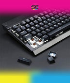 Redragon KG010-KN Wired Mechanical Gaming Keyboard – 9 LED Backlit Effects, Brown Switch, Double-Shot Keycaps