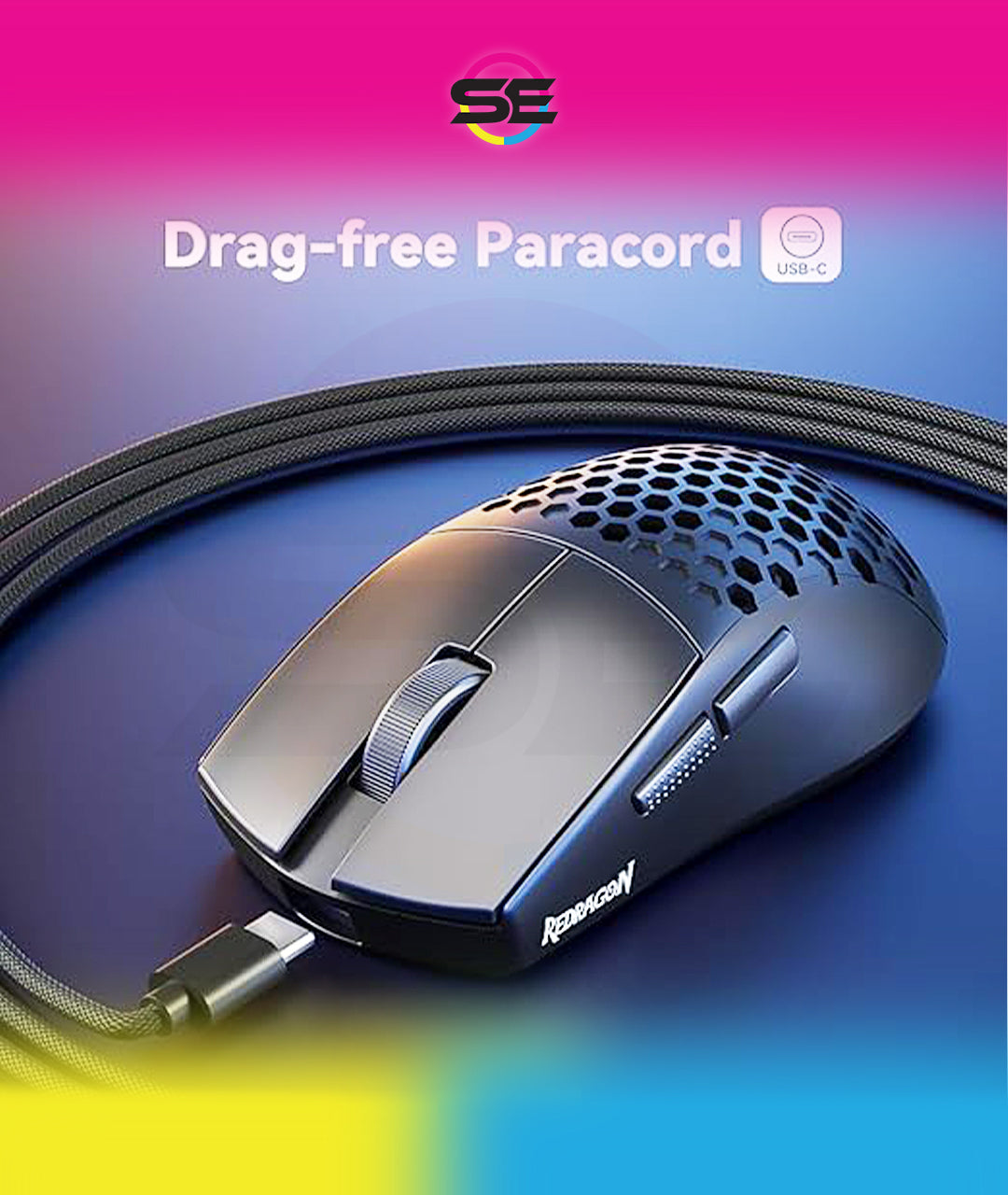 Redragon M617 Ultralight Honeycomb Shell Wired Gaming Mouse