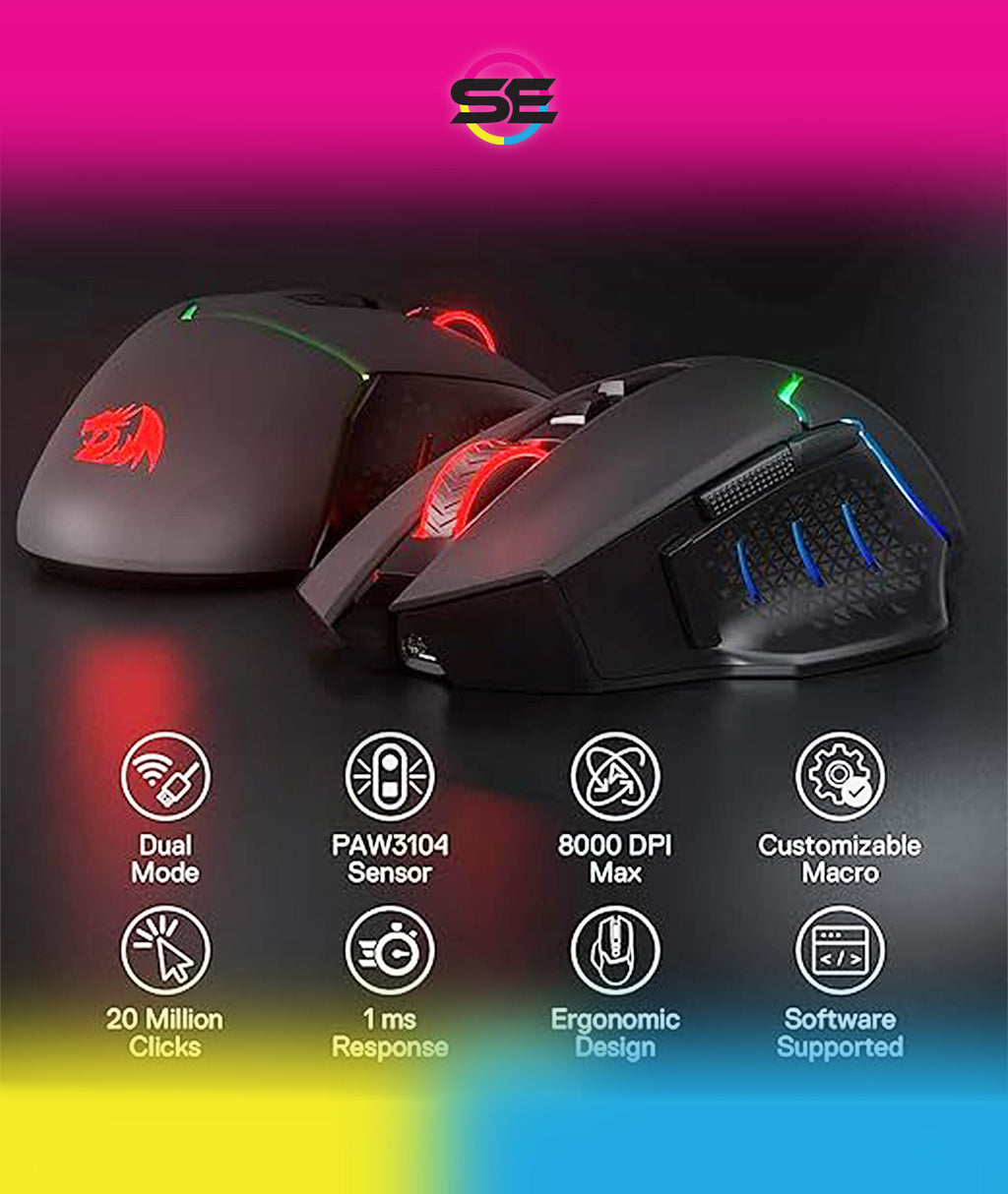 Redragon M690 PRO Wired/Wireless Gaming Mouse