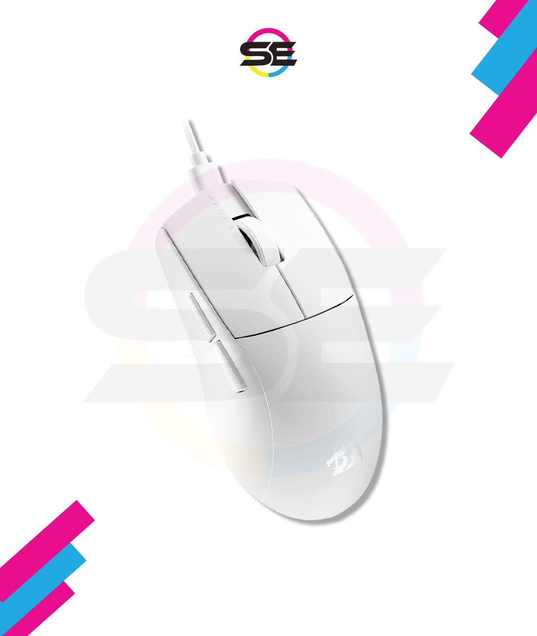 Redragon M724 Wired Gaming Mouse – White