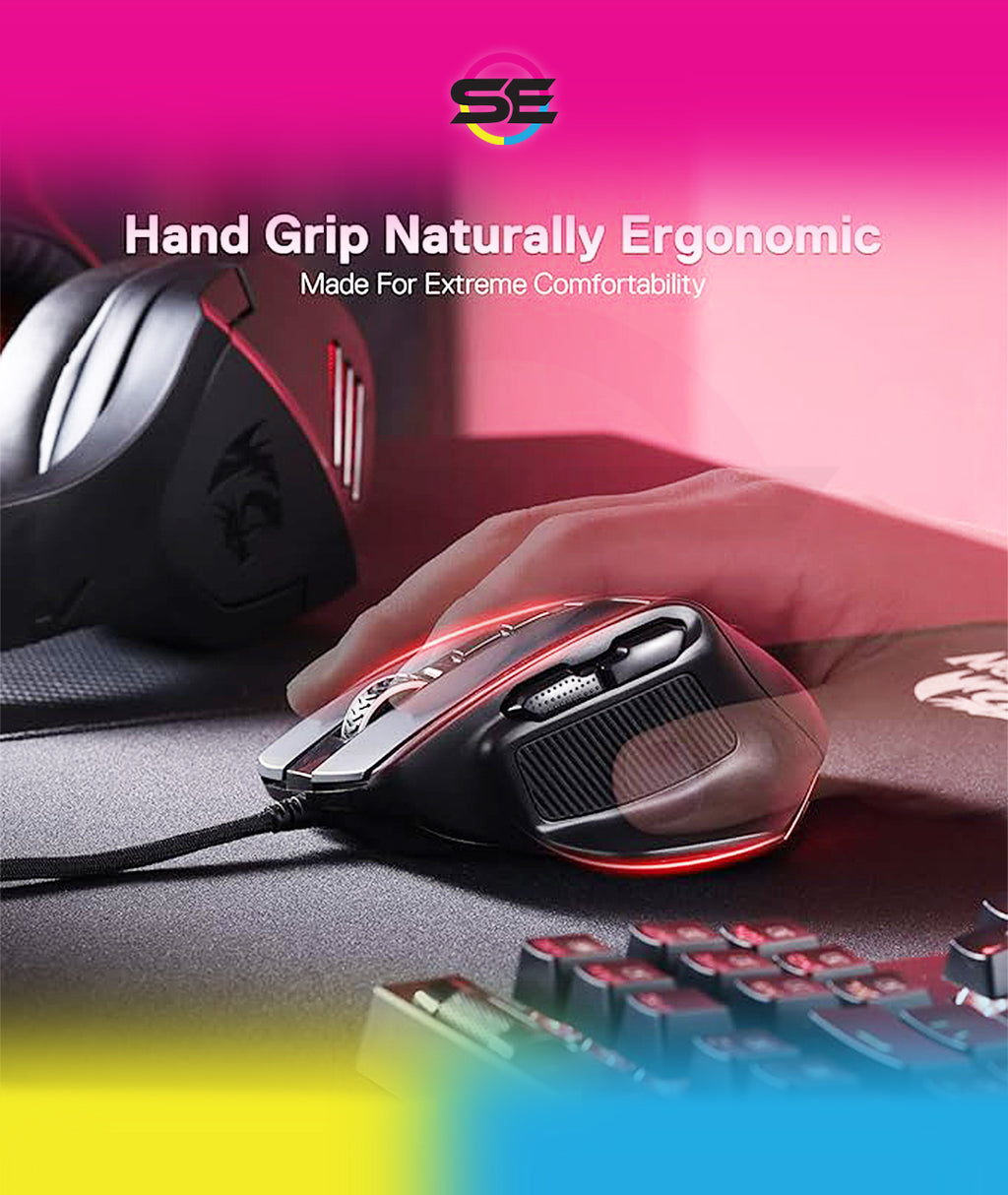 Redragon M806 Bullseye Wired RGB Gaming Mouse