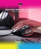 Redragon M806 Bullseye Wired RGB Gaming Mouse