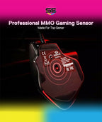 Redragon M806 Bullseye Wired RGB Gaming Mouse