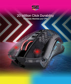 Redragon M808 Storm Pro Honeycomb Dual Mode Gaming Mouse