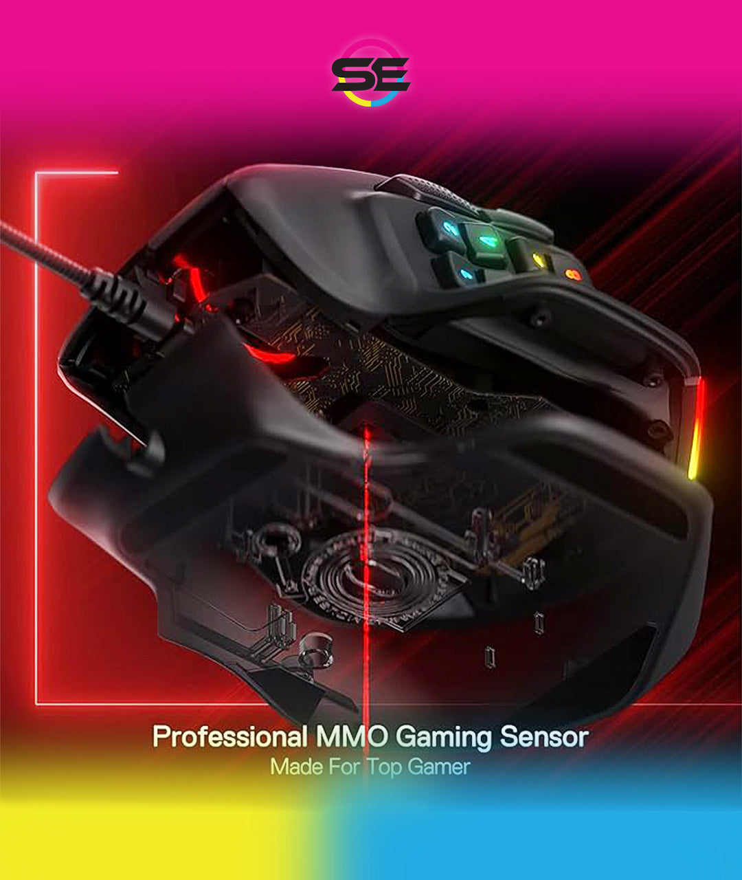 Redragon M811 Aatrox MMO Wired RGB Gaming Mouse