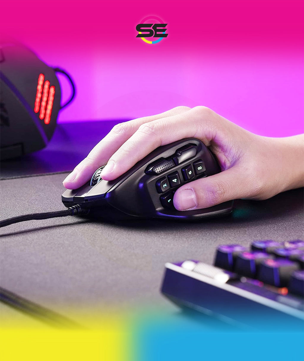 Redragon M811 Aatrox MMO Wired RGB Gaming Mouse