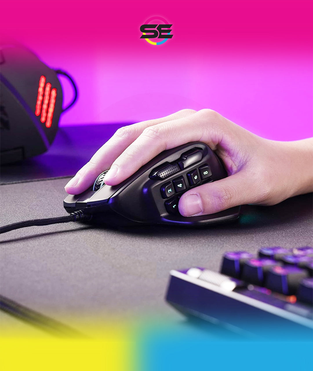 Redragon M811 Aatrox MMO Wired RGB Gaming Mouse