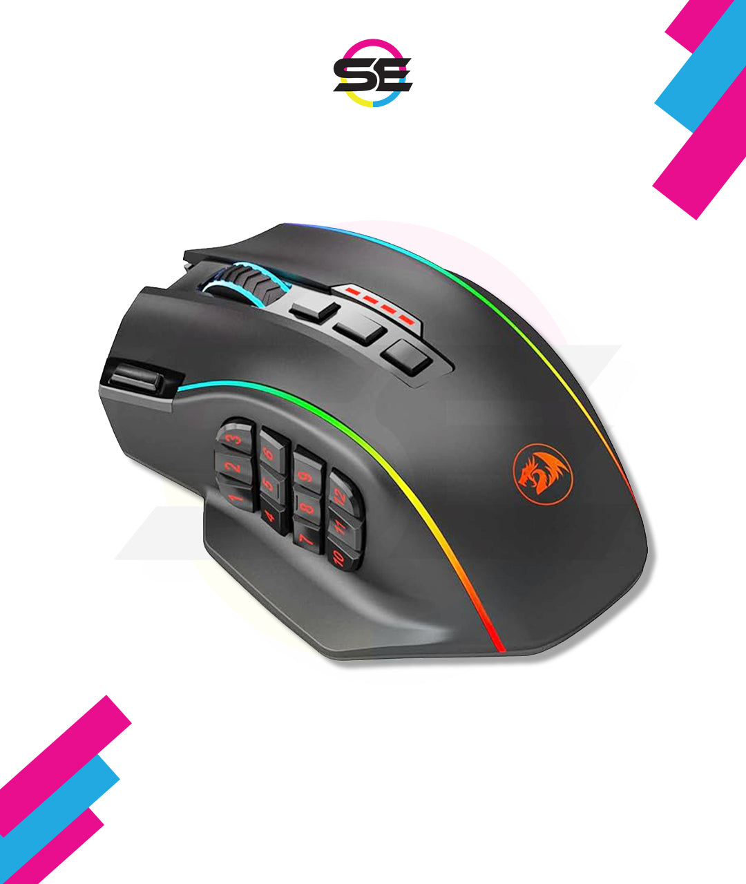 Redragon M901P Perdition Elite Wired/Wireless MMO Gaming Mouse