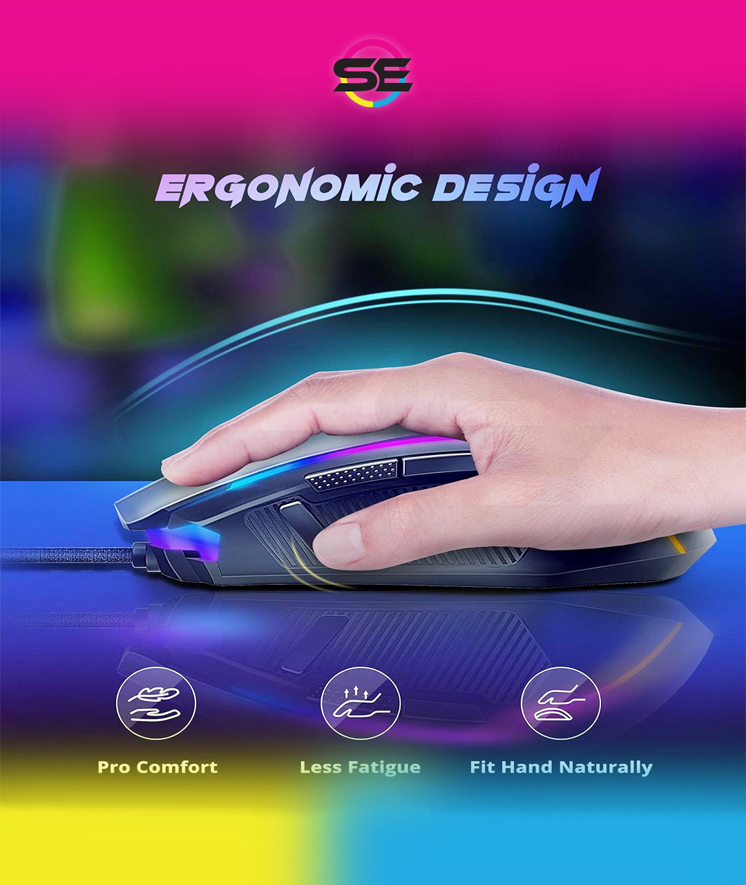 Redragon M910 Ranger RGB Wired Gaming Mouse 12400 DPI