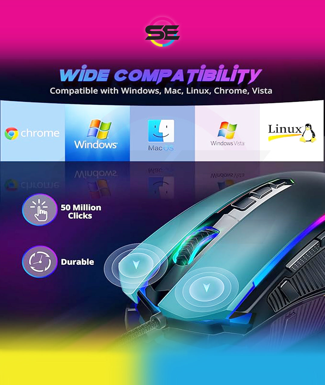 Redragon M910 Ranger RGB Wired Gaming Mouse 12400 DPI