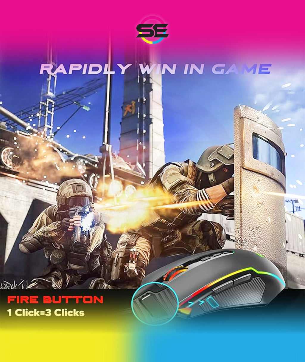 Redragon M910 Ranger RGB Wired Gaming Mouse 12400 DPI