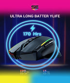 Redragon M915 SWAIN RGB Wireless Gaming Mouse 16000 DPI