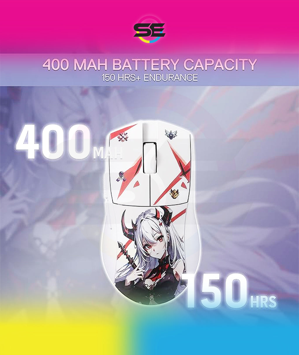 Redragon M916AK-PRO 3-Mode Wireless Gaming Mouse 26000 DPI – Anime Edition