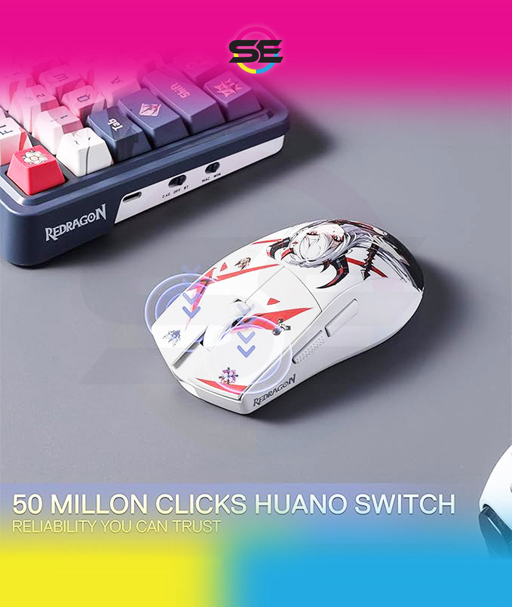Redragon M916AK-PRO 3-Mode Wireless Gaming Mouse 26000 DPI – Anime Edition