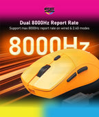Redragon M919OB-ULT Sparda 3-Mode Wireless Gaming Mouse 45000 DPI – Orange