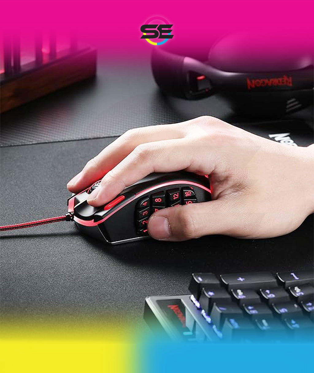 Redragon M990 Legend Chroma X 24000 DPI MMO Wired RGB Gaming Mouse