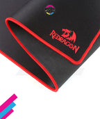 Redragon P003 AQUA Extended XL Gaming Mouse Pad – 800×300×3mm, Waterproof, Silky Smooth Surface, Red Stitched Edges, Non-Slip Rubber Base – Black/Red