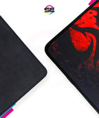 Redragon P016 PISCES Gaming Mouse Pad – Dragon Silhouette Design, Black Stitched Edges, Non-Slip Rubber Base, Smooth Fabric Surface – Black/Red