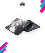 Redragon P018 TAURUS XXXL Extended Gaming Desk Mat – Abstract Marble Splatter Design, Black Anti-Fray Stitched Edges, Non-Slip Rubber Base, Rollable – Black/White