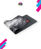 Redragon P018 TAURUS XXXL Extended Gaming Desk Mat – Abstract Marble Splatter Design, Black Anti-Fray Stitched Edges, Non-Slip Rubber Base, Rollable – Black/White