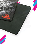 Redragon P018 TAURUS XXXL Extended Gaming Desk Mat – Abstract Marble Splatter Design, Black Anti-Fray Stitched Edges, Non-Slip Rubber Base, Rollable – Black/White