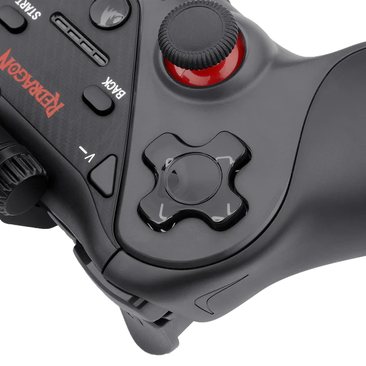 Redragon G812 Ceres Wireless Bluetooth Gaming Controller with Phone Clip – Dual Vibration, Dual Analog Joysticks – PC, Android, iOS, PS4, Switch & TV Box