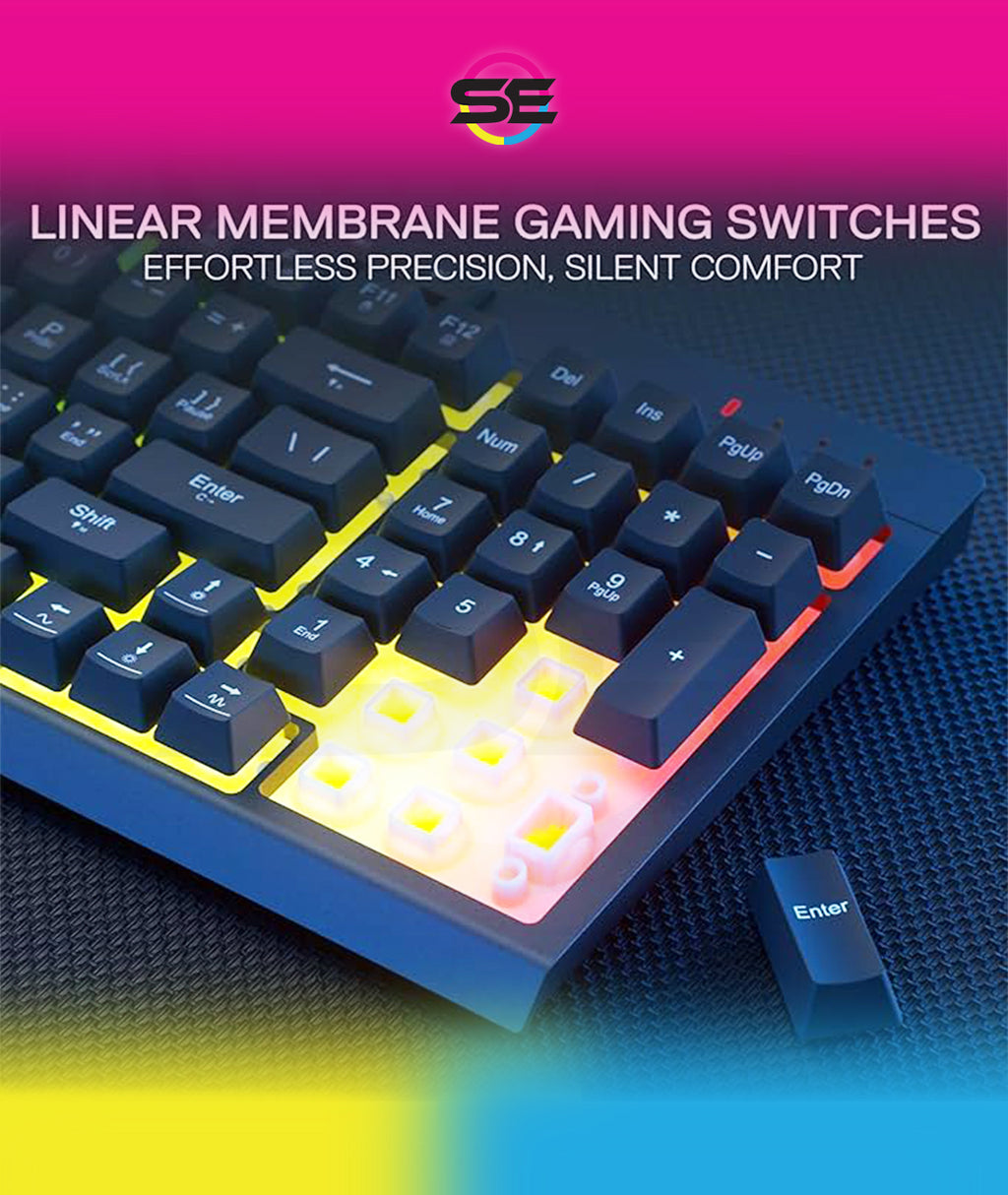Redragon K515 PRO Shiva RGB 3-Mode Wireless Membrane Gaming Keyboard – 98 Keys, Detachable Wrist Rest