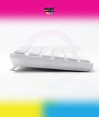 Redragon K539 Anubis 80% RGB 3-Mode Wireless Mechanical Gaming Keyboard – Low Profile TKL, Brown Switch – White