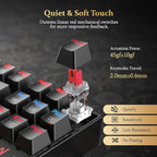 Redragon K552-KR KUMARA RGB Wired Mechanical Gaming Keyboard – 87 Keys TKL, Red Switch, Rainbow LED – Black