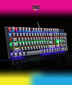 Redragon K565R RUDRA RGB Wired Mechanical Gaming Keyboard – 104 Keys Full Size, Rainbow LED – Black