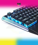 Redragon K569 RGB Wired Mechanical Gaming Keyboard – 104 Keys Full Size, Wrist Rest, Keycap Puller – Black