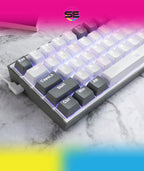 Redragon K617 FIZZ RGB Wired Mechanical Gaming Keyboard – 61 Keys 60% Layout, Red Switch, 16.8M RGB, Detachable USB-C, 430g Ultra-Light