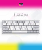Redragon K617 FIZZ RGB Wired Mechanical Gaming Keyboard – 61 Keys 60% Layout, Red Switch, 16.8M RGB, Detachable USB-C, 430g Ultra-Light
