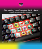 Redragon K628 POLLUX RGB 75% Hot-Swap Wired Mechanical Gaming Keyboard – 78 Keys, Red Switch, Free-Mod PCB, 470g Ultra-Light, Pro Software – Black/Red