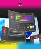 Redragon K709 RGB 65% Wireless Gasket Hot-Swap Mechanical Gaming Keyboard – 68 Keys, Custom Dragon Chant Linear Switch, 5-Layer Noise Dampening, Round PBT Keycaps, Tri-Mode – Black