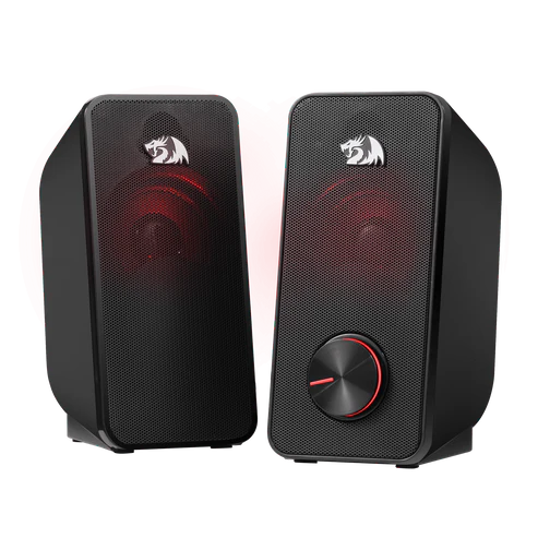Redragon GS500 Stentor Stereo Gaming Speakers – Red LED Backlight Volume Control