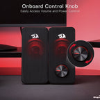 Redragon GS500 Stentor Stereo Gaming Speakers – Red LED Backlight Volume Control