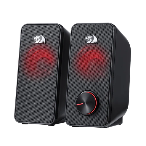 Redragon GS500 Stentor Stereo Gaming Speakers – Red LED Backlight Volume Control