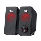Redragon GS500 Stentor Stereo Gaming Speakers – Red LED Backlight Volume Control