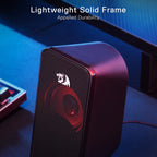 Redragon GS500 Stentor Stereo Gaming Speakers – Red LED Backlight Volume Control