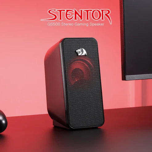 Redragon GS500 Stentor Stereo Gaming Speakers – Red LED Backlight Volume Control