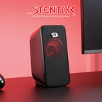 Redragon GS500 Stentor Stereo Gaming Speakers – Red LED Backlight Volume Control