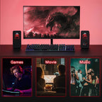 Redragon GS500 Stentor Stereo Gaming Speakers – Red LED Backlight Volume Control