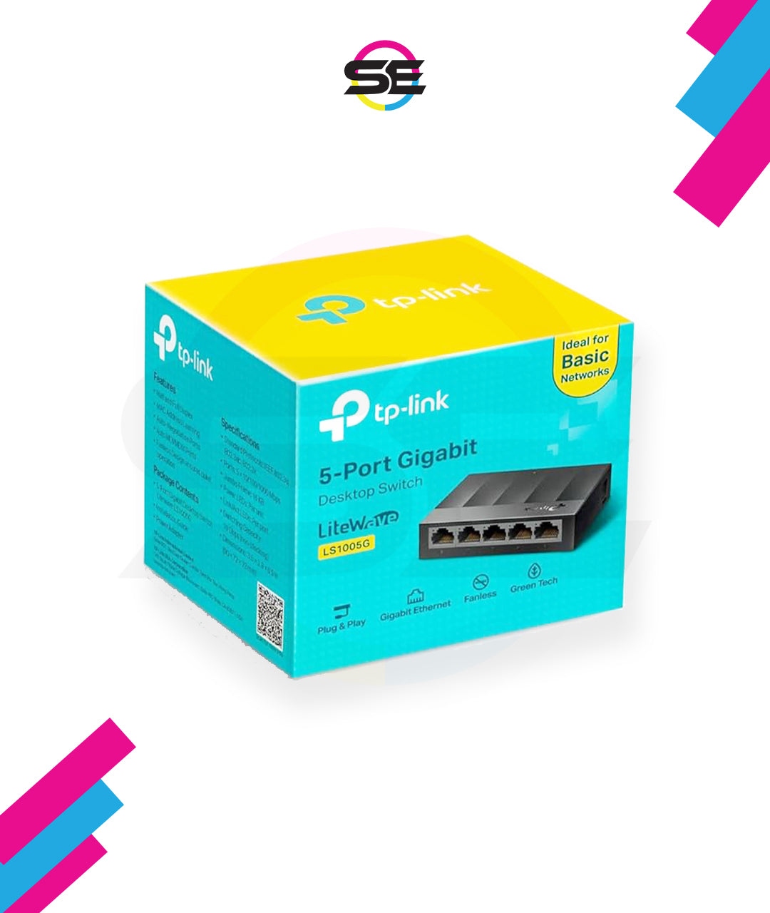 TP-Link LS1005G 5-Port Gigabit Desktop Network Switch