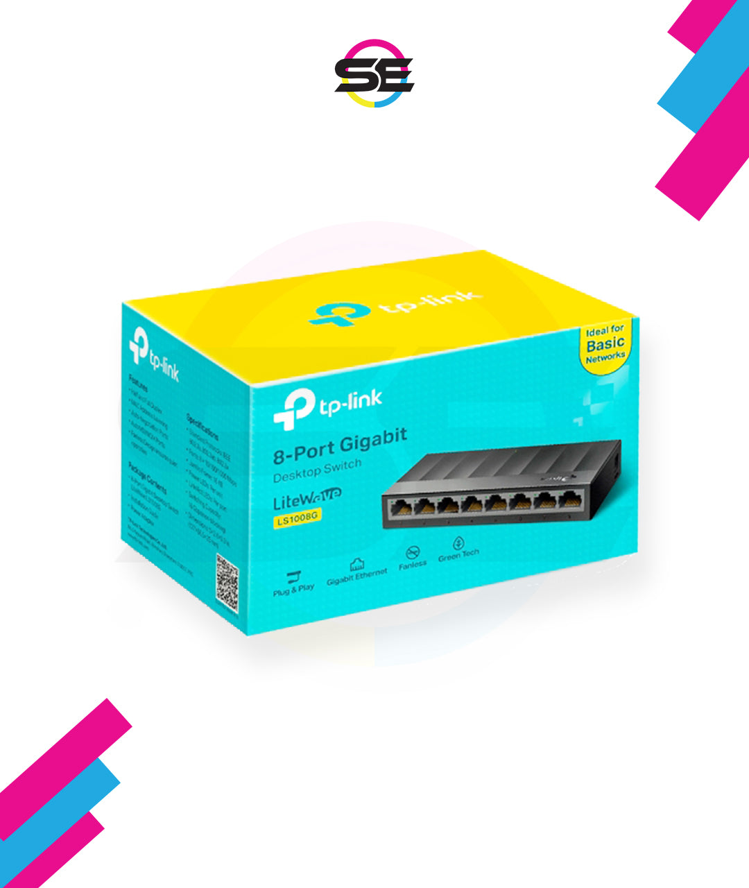 TP-Link LS1008G 8-Port Gigabit Desktop Network Switch