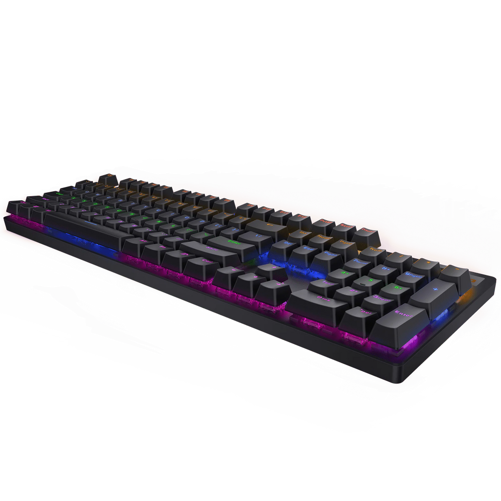 لوحة مفاتيح Rapoo V500PRO (2020) الميكانيكية للألعاب مع إضاءة خلفية.