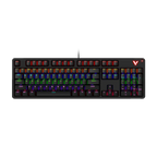 لوحة مفاتيح رابو V500PRO 2024 الميكانيكية للألعاب مع إضاءة خلفية RGB.