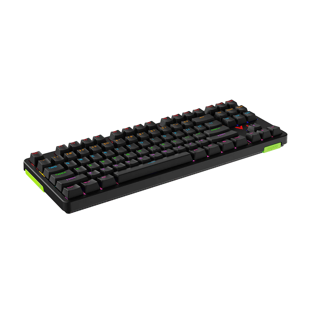 لوحة مفاتيح رابو V500PRO-87 2024 الميكانيكية للألعاب مع إضاءة خلفية TKL.