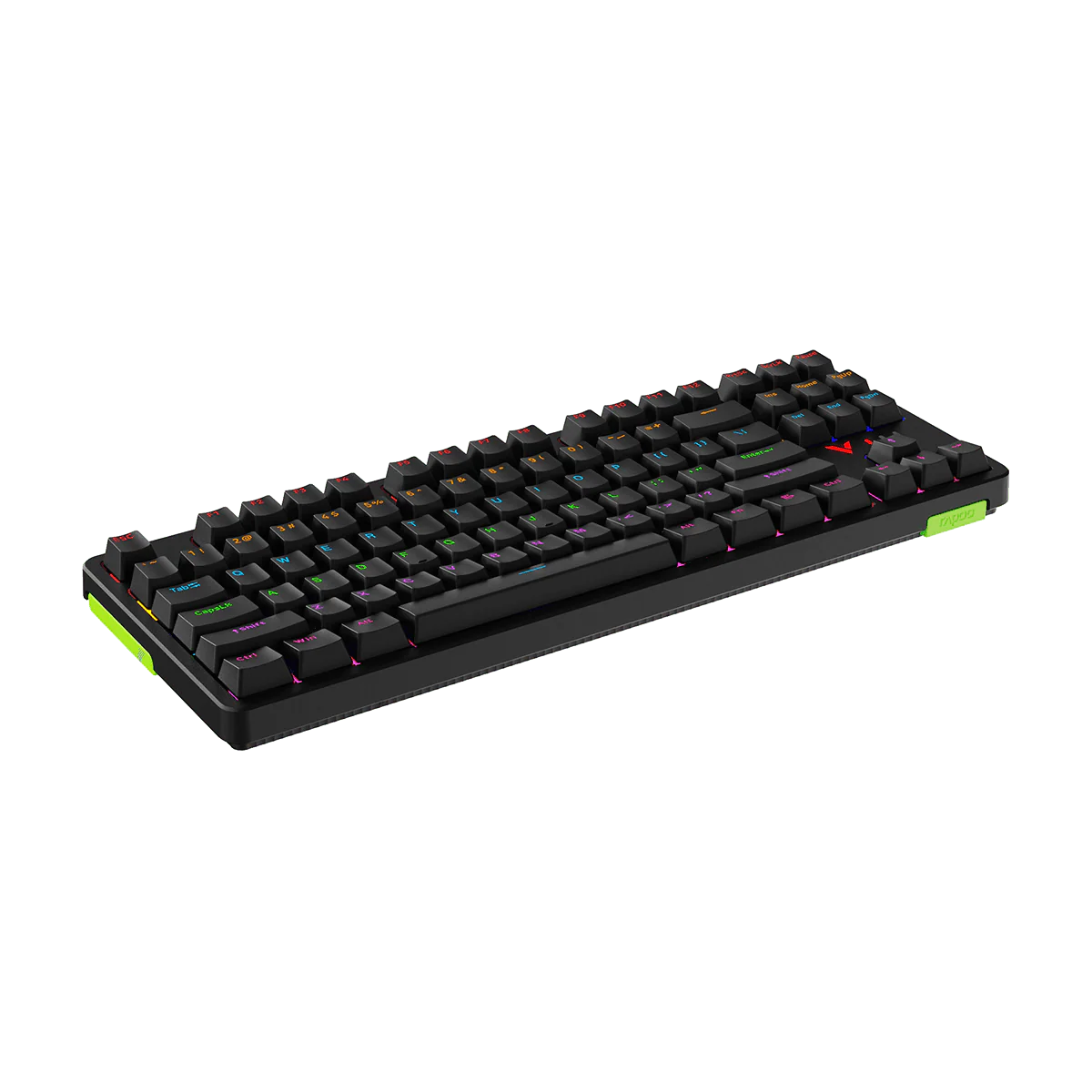 لوحة مفاتيح رابو V500PRO-87 2024 الميكانيكية للألعاب مع إضاءة خلفية TKL.