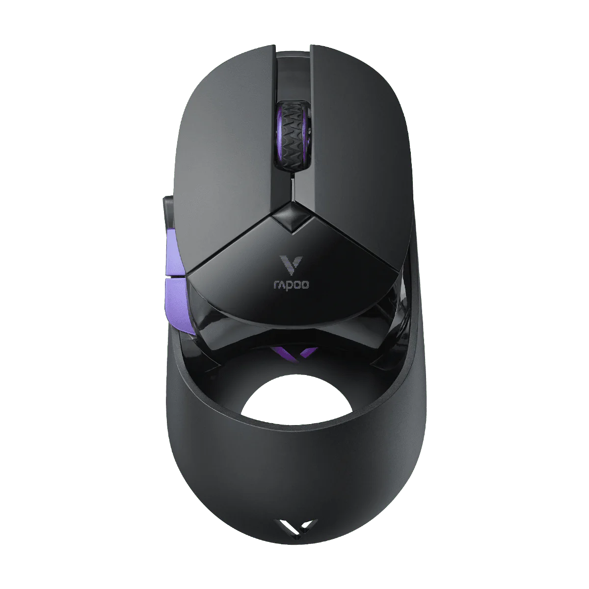 رابو VT960 Pro ماوس ألعاب يعمل سلكياً ولاسلكياً، بدقة تصل إلى 26,000 نقطة في البوصة، مع إضاءة RGB.